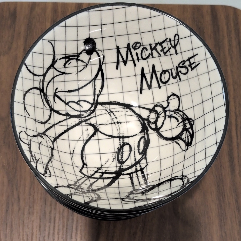Mickey Mouse Sketch Ceramic Bowl